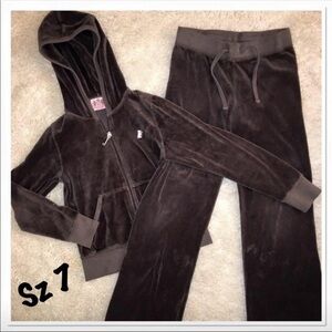 Girls Velour Juicy Couture TrackSuit Sz 7